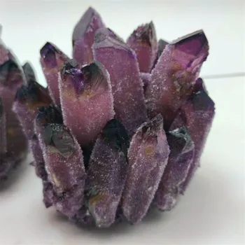 300-700g Gamtos violetinė dvasios kvarco kristalų sankaupos gijimą, kristalai žalias akmuo pavyzdys, skirtas namų ir biuro apdailos Sintetinių