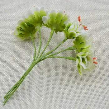 6pcs Padirbtų Augalų Šilko Gradientas Stamen Handmake Dirbtinės Gėlės, Puokštės, Vestuvių Dekoravimas 