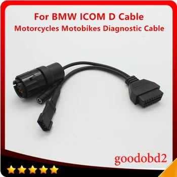 BMW ICOM D Kabelis ICOM-D Motociklai Motobikes Diagnostikos Kabelis BMW 10 Pin Adapteris su OBD2 16pin Kabelį