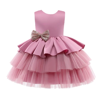 Didelis Lankas Baby Girl Dress Oficialią Šalies Vaikams, Suknelės Mergaitėms Princesė Inscenizacija Kamuolys Suknelė Vaikų Drabužių Dydis 0-5 Metų