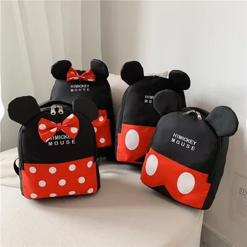 Disney Mickey Mouse Minnie Mouse Stabdžių nuostolių Kuprinė Mergaitė Berniukas Mielas Maišelį Vaikai Mažas Maišelis Mini kawaii Krepšys