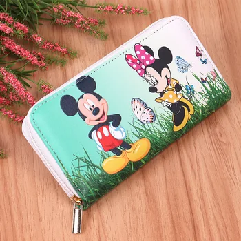 Disney Naujų Animacinių filmų užšaldyti korėjos Piniginės Mickey mouse berniukas ir Mergaitė Multi-Card Ponios Piniginė kūdikių mergaitės rankinėje