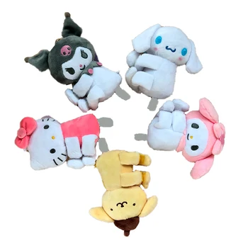 Japonijos Mielas Kawaii Kuromi Melodija Kittys Pliušinis Lėlės Kuprinės Pakabuką Keychain Žaislai, Vaikų Gimtadienio Švenčių Dovanos
