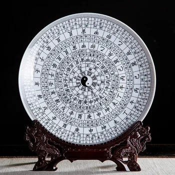 Jingdezhen porceliano kabinti plokštė Aštuonių Diagramų Plokštės apdailos plokštės kambarį buitinių rankdarbių apdaila