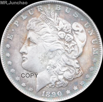 Jungtinių Amerikos Valstijų 1890 90% Sidabro Morgan Vieno Dolerio Monetų Kopijos