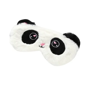Karšto Pardavimo Animacinių Filmų Panda Eyeshade Atsipalaiduoti Kaukė Šalis Dovanos Kawaii Minkštas Žaislas Akių Kaukė Miegui Kaukė Pliušinis Akių Šešėliai Padengti Kawaii