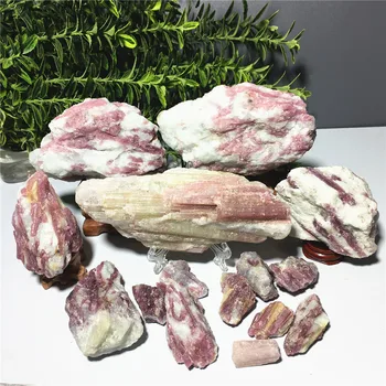Natūralių Akmenų ir Kristalų Pink Turmalinas Geode Druzy Dovana Reiki Grupių Mineralinių Pavyzdys Feng Shui Išgydymo, Namų Dekoro
