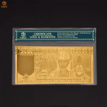 Naujas Suvenyrų 50 Omano Rialas 24k 999, Auksas Banknotų Kolekcija Omanas Replika Valiuta Dovana