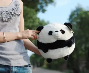 Naujų kūrybinių mielas pliušinis panda žaislas puikus turas riebalų panda lėlės dovana, apie 30cm
