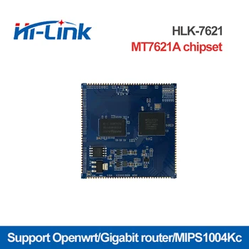 Nemokama Laivas HLK-7621 su MT7621A chipset Gigabit Ethernet Maršrutizatorius modulio Testo Rinkinys/Plėtros taryba