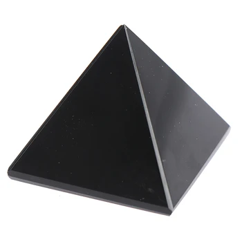 Obsidianas Piramidės Natūralaus Poliruoto Paviršiaus Black Crystal Reiki Energijos Akmuo, Mineralinis Pavyzdys Piramidės Papuošalai Darbalaukio Dekoras