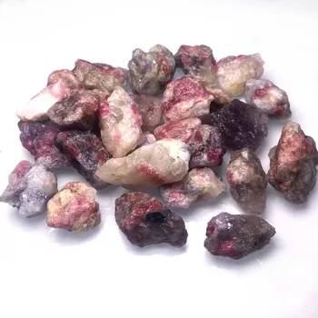 Rubellite Rožinė Raudona Turmalino Kristalai Urmu Grubus Gamtinių Gydomųjų Akmenų Žaliavos Perlus
