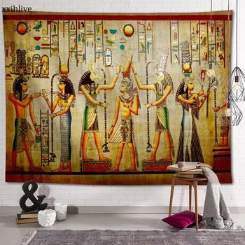 Senovės Egipto Civilizacijos Užsakymą HD Gobelenas Už Kilimas Kelionės Čiužinys Sienos, Kilimai Art Namų Dekoro 100x150cm,130x150cm