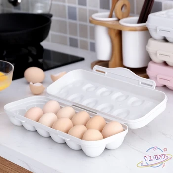 SWT 12/18 Pack Kiaušinių Laikikliai Šaldytuvas Plastikinių Kiaušinių Konteineriai su Dangteliu Šaldytuve Kiaušinių Dėklas Kiaušinių Laikymo Dėžutė