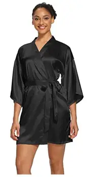 Vasaros Šampano Kinų Nuotaka Vestuvių Apdarą Satino Sleepwear Moterų Pižamą Seksualus Nightdress Lady Chalatas Kimono Suknelė Moteriškas Chalatas