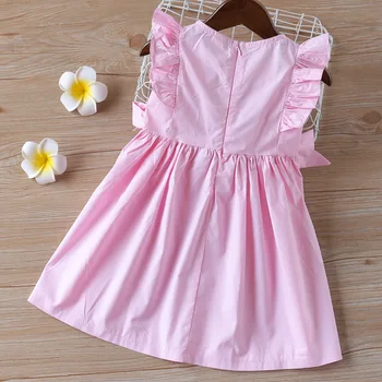 Vasarą vaikai suknelės mergaitėms užšaldyti elsa princesė peteliškę berankovis suknelė cute little vaikų kostiumas gimtadienio komplektai