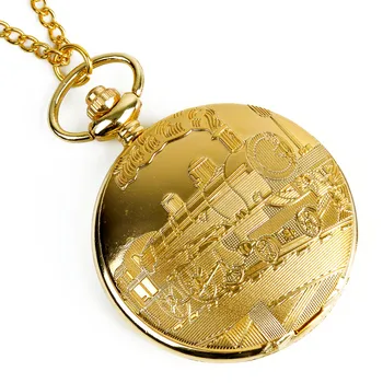 Veikia Garo Traukinio Kišenėje Žiūrėti Grandinės aukso Metalo Suknelė Atsitiktinis Vyrai Moterys Fob Žiūrėti Antikvariniai Mados