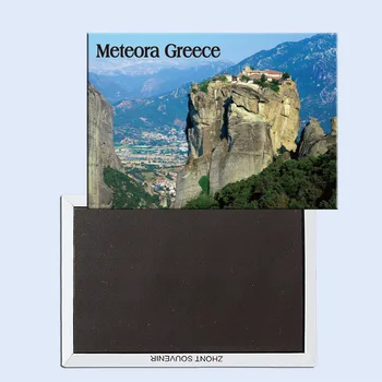 Vienuolynas Agia Triada, Meteora, Graikija, Magnetinio Šaldytuvas, Pritvirtintas Su Turizmo Suvenyrai, Namų Reikmenys 24846