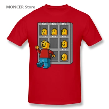 Vyriški marškinėliai Veido-Lego Marškinėliai Vyrams/Moterims marškinėliai trumpomis Rankovėmis Grafika Marškinėlius Markių Tee Viršūnės