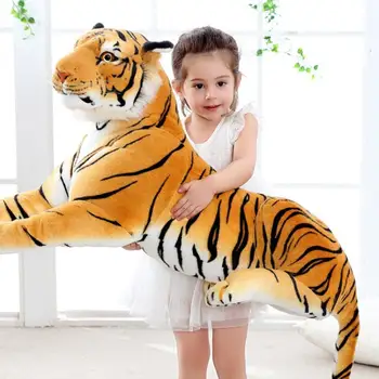30-40 cm Gyvas Tigras, Leopardas Pliušiniai Žaislai, Minkšti Laukinių Tigrų Vaikai Modeliavimas Gyvūnų, Vaikų Gimtadienio Balta Lėlės Dovana I7I2
