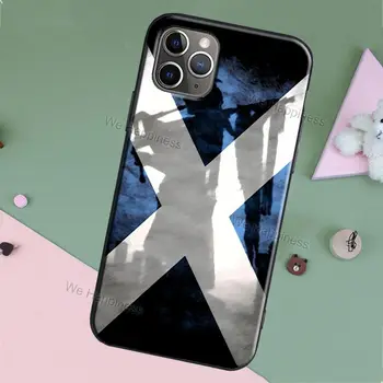 Škotija Škotijos Vėliavos Atveju iPhone XR X XS MAX 11 13 Pro Max 12 mini SE 2020 5S 6S 8 7 Plius Guma Padengti